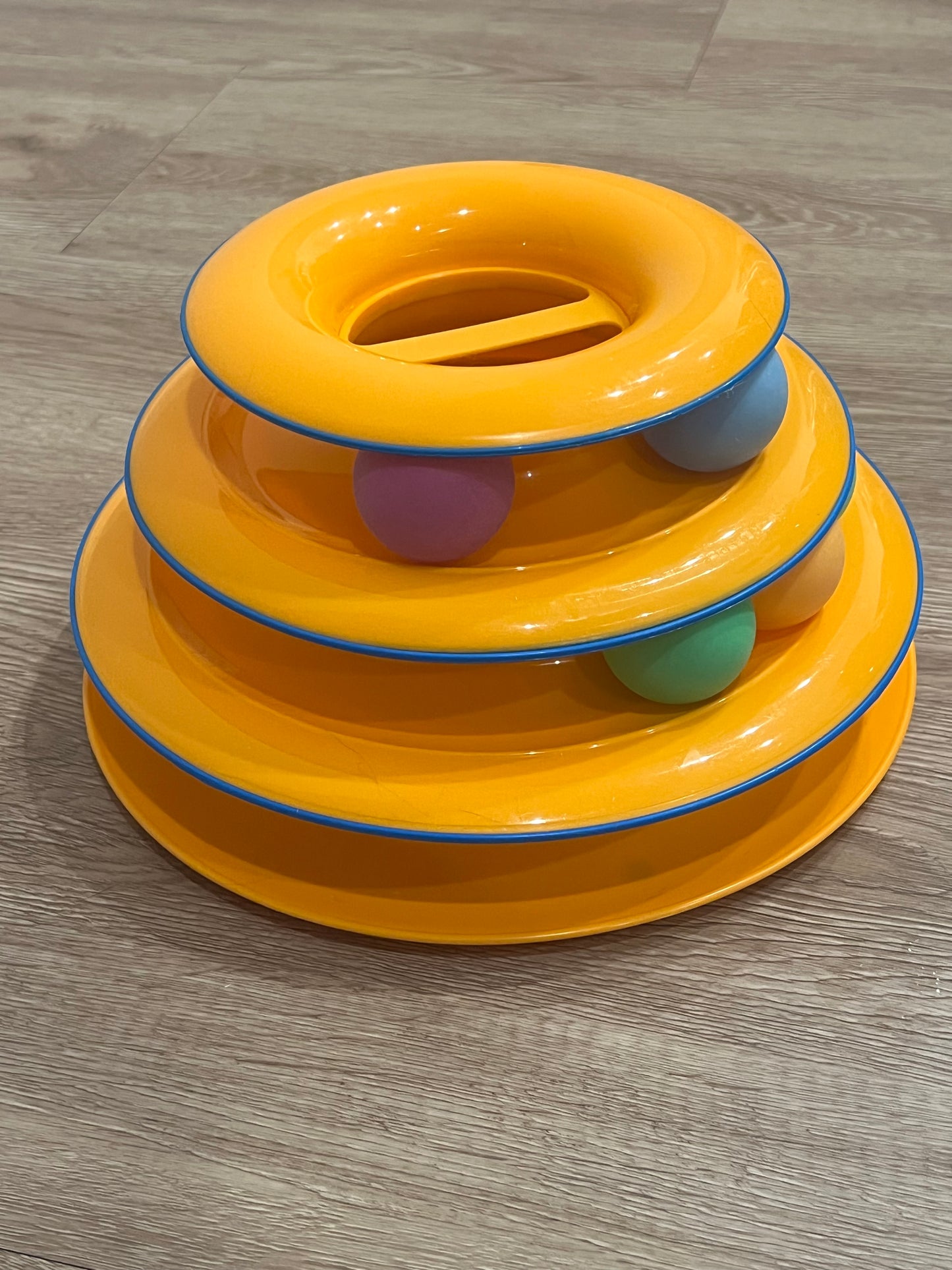 Interactive Cat Toy Spinning Tower | Multi-Layer Puzzle Toy for Indoor Cats | Boredom-Busting Cat Entertainment