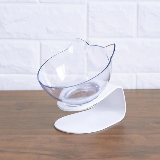 Elevated Anti-Slip Double Cat Bowl for Better Digestion | Whisker-Friendly Food & Water Feeder