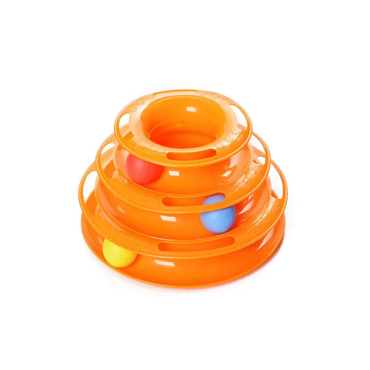 Interactive Cat Toy Spinning Tower | Multi-Layer Puzzle Toy for Indoor Cats | Boredom-Busting Cat Entertainment