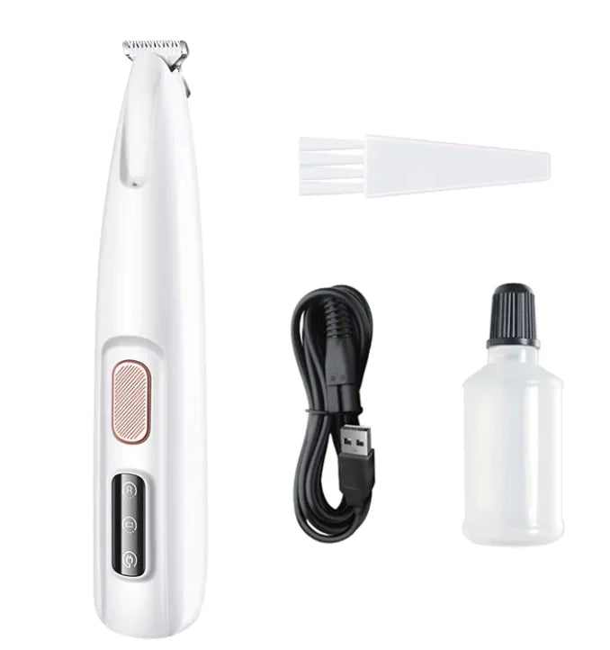 Rechargeable Pet Hair Trimmer | Quiet Cordless Dog & Cat Grooming Clipper | USB Electric Pet Shaver